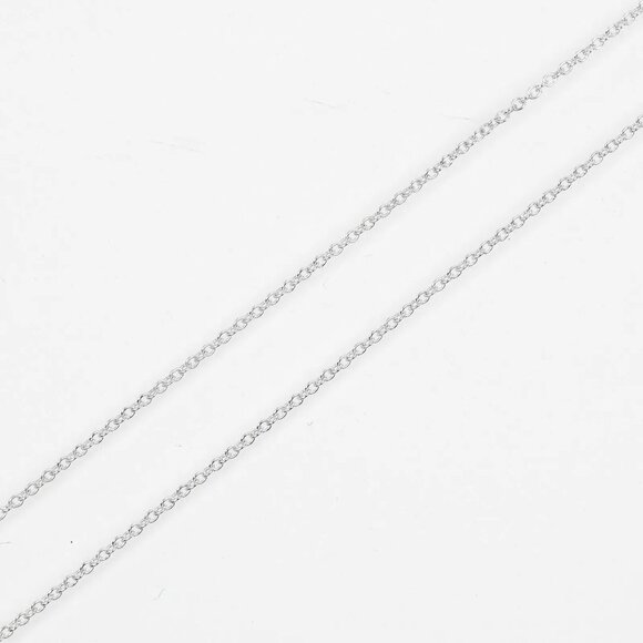 TIFFANY&Co. Open heart Necklace 0.4" model Silver925 2.1g Women - Picture 4 of 6